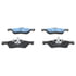 607234 by ATE BRAKE PRODUCTS - ATE Semi-Metallic Rear Disc Brake Pad Set 607234 for Ford, Mazda, Mercury