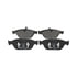 607281 by ATE BRAKE PRODUCTS - ATE Original Semi-Metallic Front Disc Brake Pad Set 607281 for Audi