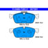 ATE Brake Products 607283 Disc Brake Pad Set ATE Original Semi-Metallic Rear Disc Brake Pad Set 607283 for Mercedes-Benz