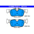 607315 by ATE BRAKE PRODUCTS - ATE Original Semi-Metallic Rear Disc Brake Pad Set 607315 for BMW, Mini