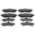 608013 by ATE BRAKE PRODUCTS - ATE Original Semi-Metallic Front Disc Brake Pad Set 608013 for Dodge, Jeep