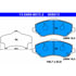 608013 by ATE BRAKE PRODUCTS - ATE Original Semi-Metallic Front Disc Brake Pad Set 608013 for Dodge, Jeep
