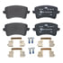 LD2748 by ATE BRAKE PRODUCTS - ATE Ceramic Rear Disc Brake Pad Set LD2748 for Audi