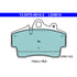 LD4814 by ATE BRAKE PRODUCTS - ATE Ceramic Front Disc Brake Pad Set LD4814 for Porsche