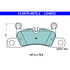 LD4872 by ATE BRAKE PRODUCTS - ATE Ceramic Front Disc Brake Pad Set LD4872 for Porsche, Volkswagen