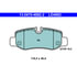 LD4882 by ATE BRAKE PRODUCTS - ATE Ceramic Rear Disc Brake Pad Set LD4882 for Mercedes-Benz