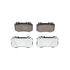 LD4984 by ATE BRAKE PRODUCTS - ATE Ceramic Rear Disc Brake Pad Set LD4984 for Mercedes-Benz