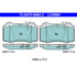 LD4984 by ATE BRAKE PRODUCTS - ATE Ceramic Rear Disc Brake Pad Set LD4984 for Mercedes-Benz