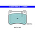 LD4994 by ATE BRAKE PRODUCTS - ATE Ceramic Front Disc Brake Pad Set LD4994 for Mercedes-Benz