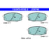 LD5742 by ATE BRAKE PRODUCTS - ATE Ceramic Front Disc Brake Pad Set LD5742 for Kia
