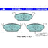 ATE Brake Products LD7117 Disc Brake Pad Set ATE Ceramic Front Disc Brake Pad Set LD7117 for Volkswagen