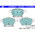 LD7122 by ATE BRAKE PRODUCTS - ATE Ceramic Front Disc Brake Pad Set LD7122 for Audi, Volkswagen