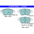 LD7242 by ATE BRAKE PRODUCTS - ATE Ceramic Front Disc Brake Pad Set LD7242 for Audi, Volkswagen