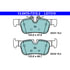 LD7315 by ATE BRAKE PRODUCTS - ATE Ceramic Rear Disc Brake Pad Set LD7315 for BMW, Mini
