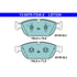 LD7334 by ATE BRAKE PRODUCTS - ATE Ceramic Front Disc Brake Pad Set LD7334 for Audi