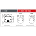 Firestone W013587405 Suspension Air Spring Kit Airide Air Spring Double Convoluted 22