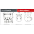 Firestone W013589017 Suspension Air Spring Kit Airide Air Spring - Bus Reversible Sleeve 1T15AA-3