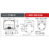Firestone W013589156 Suspension Air Spring Kit Airide Air Spring Reversible Sleeve 1T19F-11