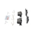 Bosch BE1938H Disc Brake Pad Set Bosch Brake Pads
