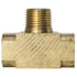 Tectran 106-B-R Air Brake Air Line Fitting Air Brake Air Line Thread Branch Tee - Brass, 1/4 in. Pipe Thread, Extruded