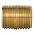 Tectran 112-E-R Air Brake Air Line Fitting Air Brake Pipe Nipple - Brass, 3/4 inches Pipe Thread, Closed Type