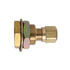 Tectran 113-8AB-R Air Brake Air Line Fitting Bulkhead Frame Fitting for Female to Nylon Tubing. 1/2" OD, 1.75" OAL, Fix-it