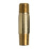 Tectran 113D112R Air Brake Air Line Fitting Air Brake Pipe Nipple - Brass, 1/2 in. Pipe Thread, 1-1/2 in. Long Nipple