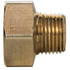Tectran 120-BB-R Air Brake Air Line Fitting Air Brake Governor Adapter - Brass, 1/4 in. Female Pipe, 1/4 in. Male Thread