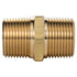 Tectran 122-E-R Air Brake Air Line Fitting Air Brake Pipe Nipple - Brass, 3/4 inches Pipe Thread, Hex