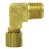 Tectran 869-25AR Air Brake Air Line Fitting Transmission Air Line Fitting - Brass, 5/32 in. Tube, 1/8 in. Thread, Elbow