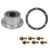 HC3-4009B by TECTRAN - Axle Hub Cap - 6-Hole, Bulk, Aluminum, with Side Plug, for Trailer