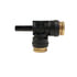 Tectran QS71-84DR Air Brake Air Line Fitting Push-On Hose Fitting - 1/2 in. Tube A, 1/4 in. Tube B, 1/2 in. Tube C, Run Tee