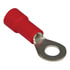 Tectran TR10-R Ring Terminal Ring Terminal - Red, 22-18, Wire Gauge, #10, Stud, Vinyl