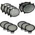 Stens CASEKIT-3 Tail Light Kit Tail Light Kit, LED, 600W, Plug and Play, 52600 Lumens, For Case/IH Combine