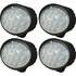 Stens JDKIT-2 Driving Light Kit 10-Piece LED Light Kit, 560W, 49,200 Lumens, 12/24V, 46.6A, Hi/Lo Hood and Cab