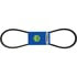 265-524 by STENS - Accessory Drive Belt, Raw Edge, 38 3/8in Length x 1/2in Width, For Auger Drive