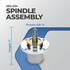 Stens 285-034 Spindle Stub Shaft Deck Spindle Assembly, 7in Height, 1/4in Keyway Width, 5/8in-11 Thread, with Grease Zerk