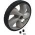 195-059 by STENS - Wheel, Plastic, 12in OD x 1-3/4inW, Bar Tread, 1/2in Bore, Multi-Spacer Kit