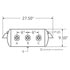 TSJ9547 by TRAMEC SLOAN - Black Coated Steel Air Brake Air Tank - 9.5" Tank Diameter, 1488 cu.in Capacity, 27.5" Length