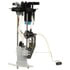 PN3129 by DELPHI - Fuel Pump Module Assembly - In-Tank, 62 PSI, 4 Male Blade Terminals, 3/8" Outlet OD, GAS