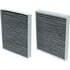 FI1240C by UNIVERSAL AIR CONDITIONER (UAC) - Cabin Air Filter -- Charcoal Cabin Air Filter