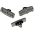 963-525D by DORMAN - Fender Flare Clip - Plastic, Gray, 0.87 in. Length, 0.16 in. ID, 0.31 in. OD, Metric