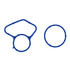 Fel-Pro ES 73552 Engine Coolant Crossover Pipe Mounting Set Engine Coolant Crossover Pipe Mounting Set