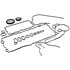 Elring 976.721 Engine Conversion Gasket Set Gasket Kit, Crankcase