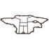 Elring 857.610 Engine Oil Pan Gasket Gasket, oil sump