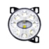 United Pacific 35855 Fog Light Chrome 9 LED Projector Fog Light with LED Position Lights
