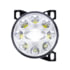 United Pacific 35855 Fog Light Chrome 9 LED Projector Fog Light with LED Position Lights