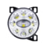 United Pacific 35855 Fog Light Chrome 9 LED Projector Fog Light with LED Position Lights