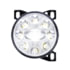 United Pacific 35855 Fog Light Chrome 9 LED Projector Fog Light with LED Position Lights