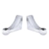 United Pacific 30438 Headlight Bracket Polished L Shape Headlight Bracket (Pair)